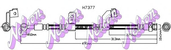 Тормозной шланг Brovex-Nelson H7377