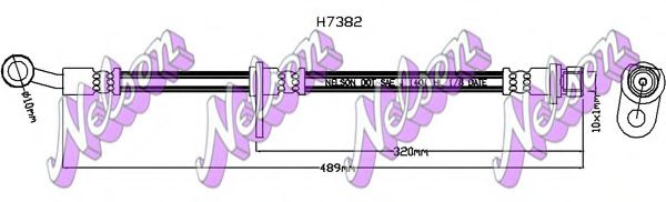 Тормозной шланг Brovex-Nelson H7382