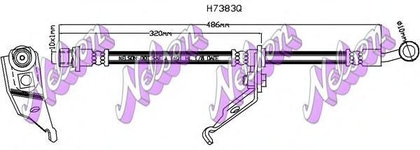 Тормозной шланг Brovex-Nelson H7383Q