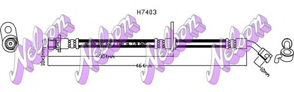 Тормозной шланг Brovex-Nelson H7403