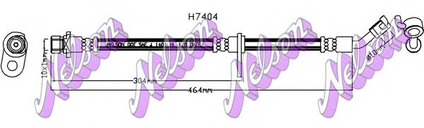 Тормозной шланг Brovex-Nelson H7404