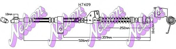 Тормозной шланг Brovex-Nelson H7409