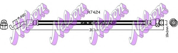 Тормозной шланг Brovex-Nelson H7424