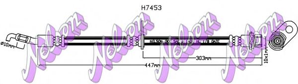 Тормозной шланг Brovex-Nelson H7453