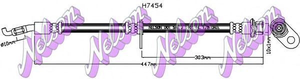 Тормозной шланг Brovex-Nelson H7454