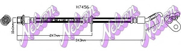 Тормозной шланг Brovex-Nelson H7456