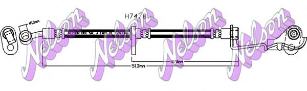 Тормозной шланг Brovex-Nelson H7478