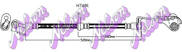 Тормозной шланг Brovex-Nelson H7481