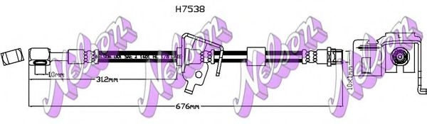 Тормозной шланг Brovex-Nelson H7538