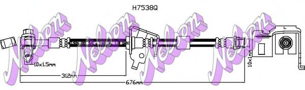 Тормозной шланг Brovex-Nelson H7538Q