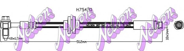 Тормозной шланг Brovex-Nelson H7542Q