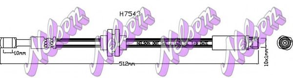 Тормозной шланг Brovex-Nelson H7543
