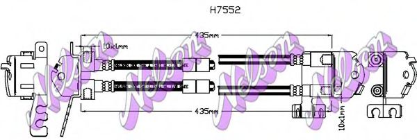 Тормозной шланг Brovex-Nelson H7552