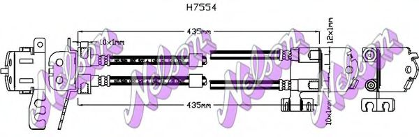 Тормозной шланг Brovex-Nelson H7554