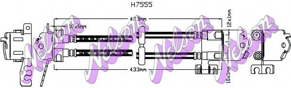 Тормозной шланг Brovex-Nelson H7555