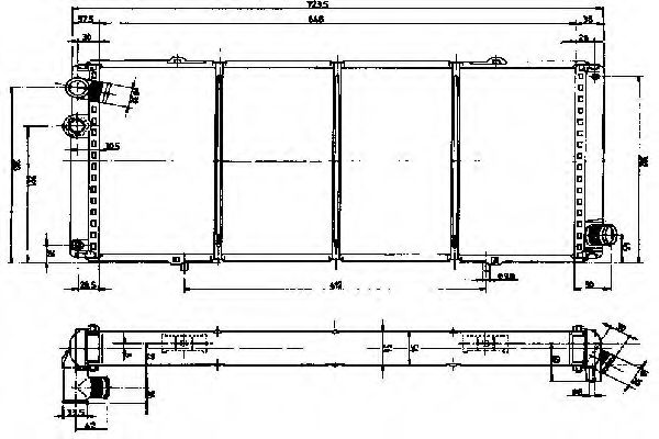 Радиатор, охлаждение двигателя 4SEASONS 122009