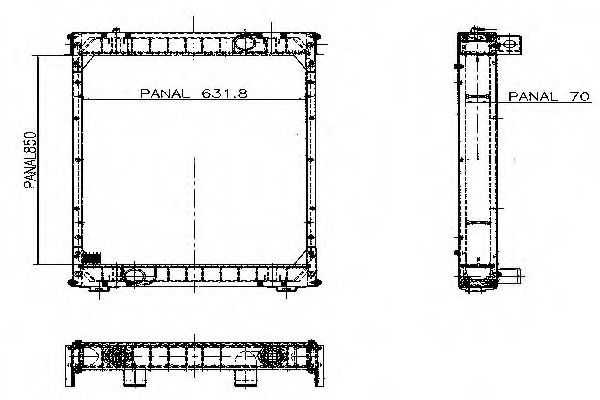 Радиатор, охлаждение двигателя AKS DASIS 4100311