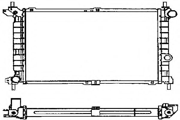Радиатор, охлаждение двигателя 4SEASONS 121044