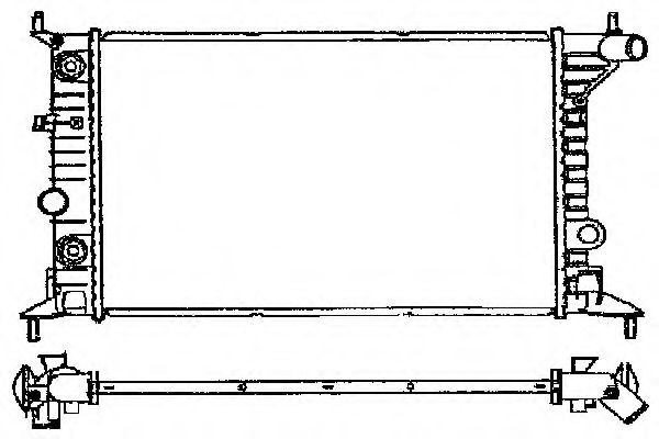 Радиатор, охлаждение двигателя 4SEASONS 121056