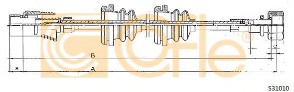 Тросик спидометра COFLE S31010