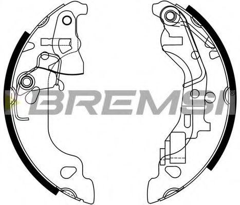 Комплект тормозных колодок BREMSI GF0158