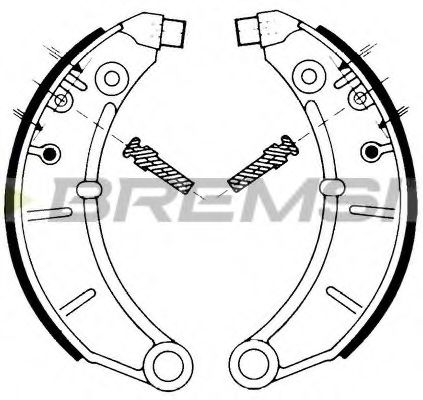 Комплект тормозных колодок BREMSI 1052