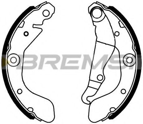 Комплект тормозных колодок BREMSI 2635