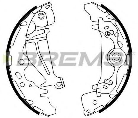 Комплект тормозных колодок BREMSI GF0746