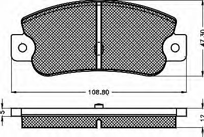 Комплект тормозных колодок, дисковый тормоз BSF 10441