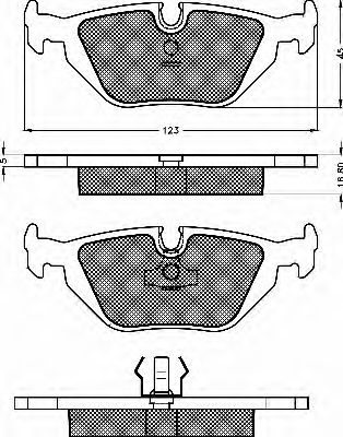 Комплект тормозных колодок, дисковый тормоз BSF 10483