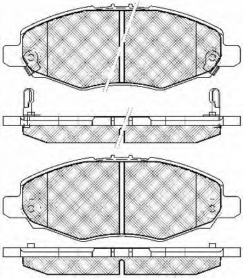 Комплект тормозных колодок, дисковый тормоз BSF 20103