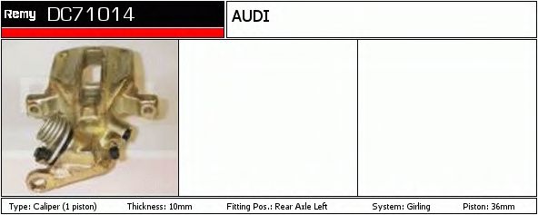 Тормозной суппорт DELCO REMY DC71014