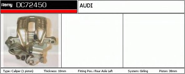 Тормозной суппорт DELCO REMY DC72450