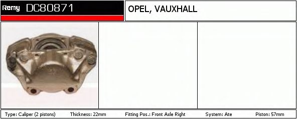 Тормозной суппорт DELCO REMY DC80871