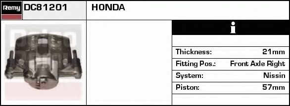 Тормозной суппорт DELCO REMY DC81201