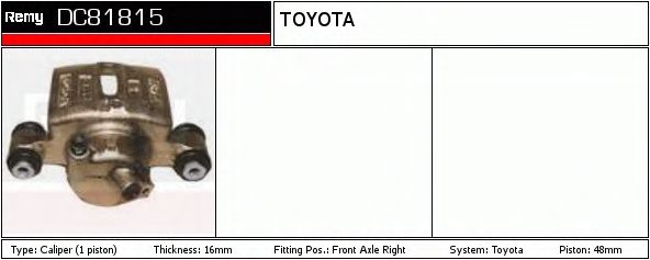 Тормозной суппорт DELCO REMY DC81815