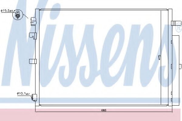 Конденсатор, кондиционер NISSENS 940397