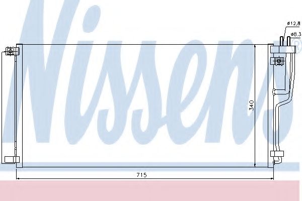 Конденсатор, кондиционер NISSENS 94896