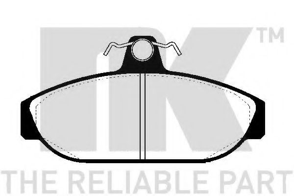 Комплект тормозных колодок, дисковый тормоз NK 224804