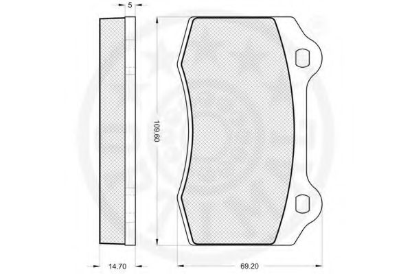 Комплект тормозных колодок, дисковый тормоз LUCAS GDB1513