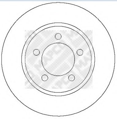 Тормозной диск MAPCO 25603