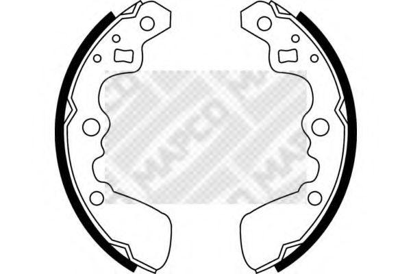 Комплект тормозных колодок MAPCO 8514