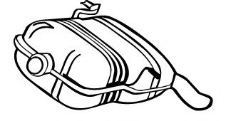 Глушитель выхлопных газов конечный FONOS 615115