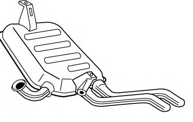 Глушитель выхлопных газов конечный FONOS 611506