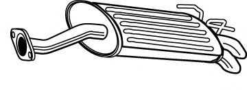 Глушитель выхлопных газов конечный FONOS 620994