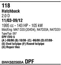 Система выпуска ОГ FONOS BWK58256BA