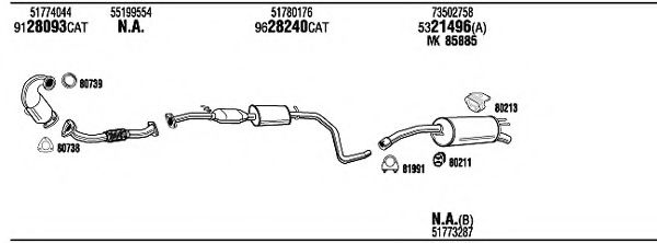 Система выпуска ОГ FONOS FIH18908A