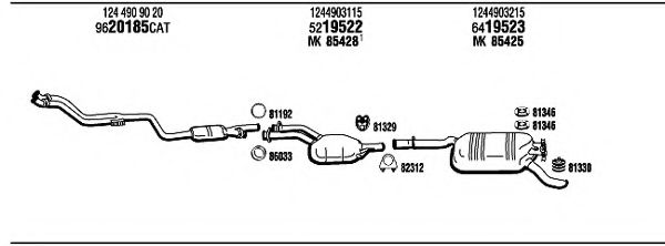 Система выпуска ОГ FONOS MB22002