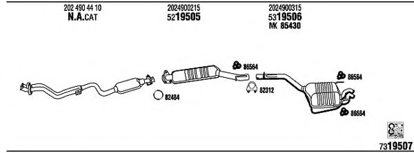 Система выпуска ОГ FONOS MB22029