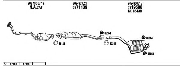 Система выпуска ОГ FONOS MB23030